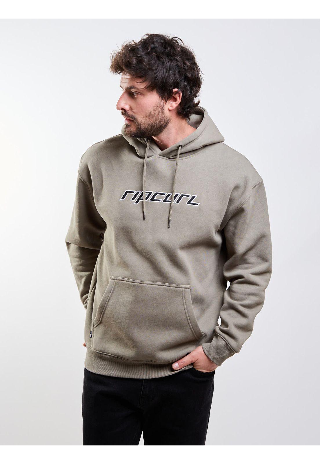 Poleron Canguro Tribal Verde Hombre Rip Curl-4