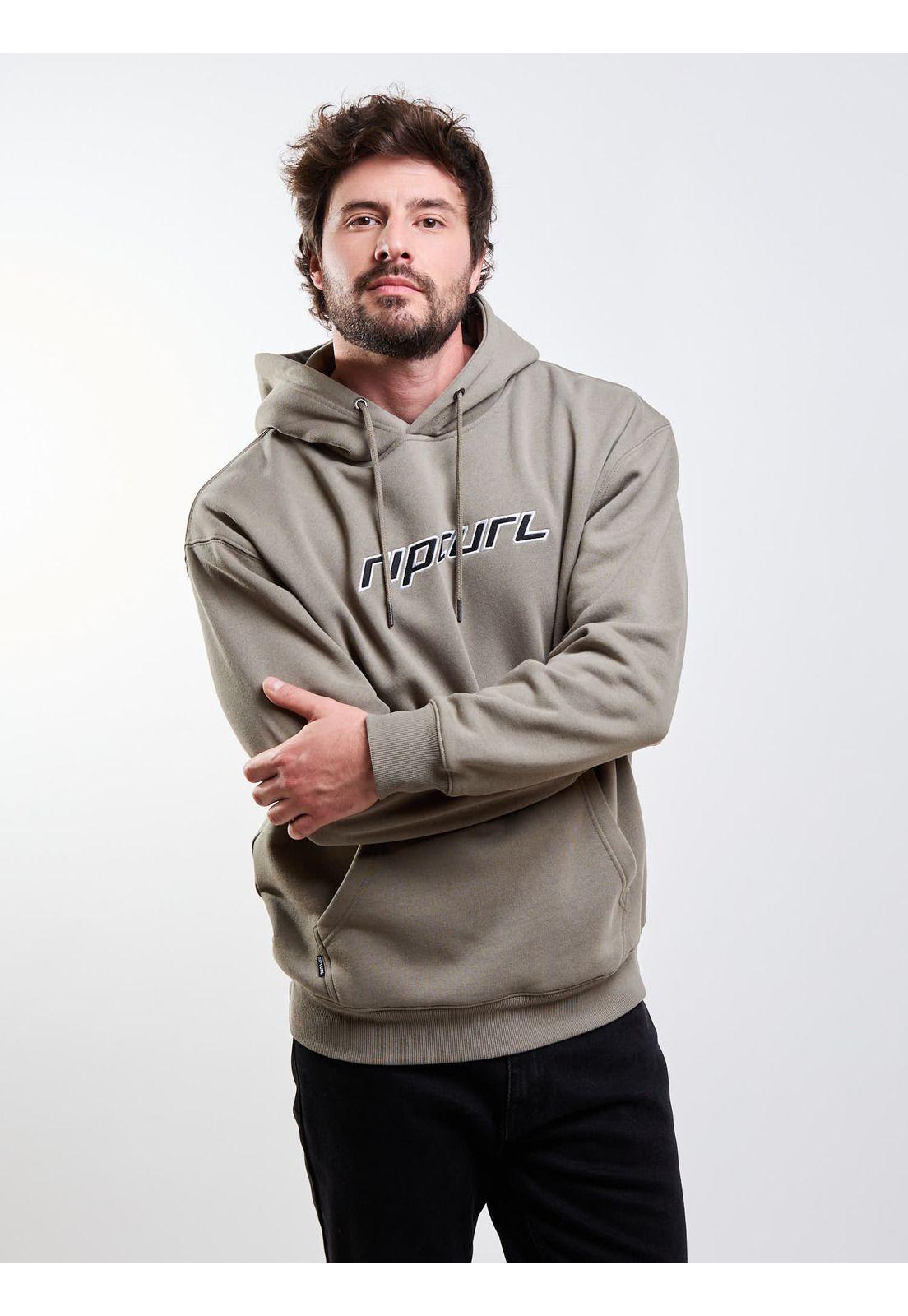 Poleron Canguro Tribal Verde Hombre Rip Curl-5