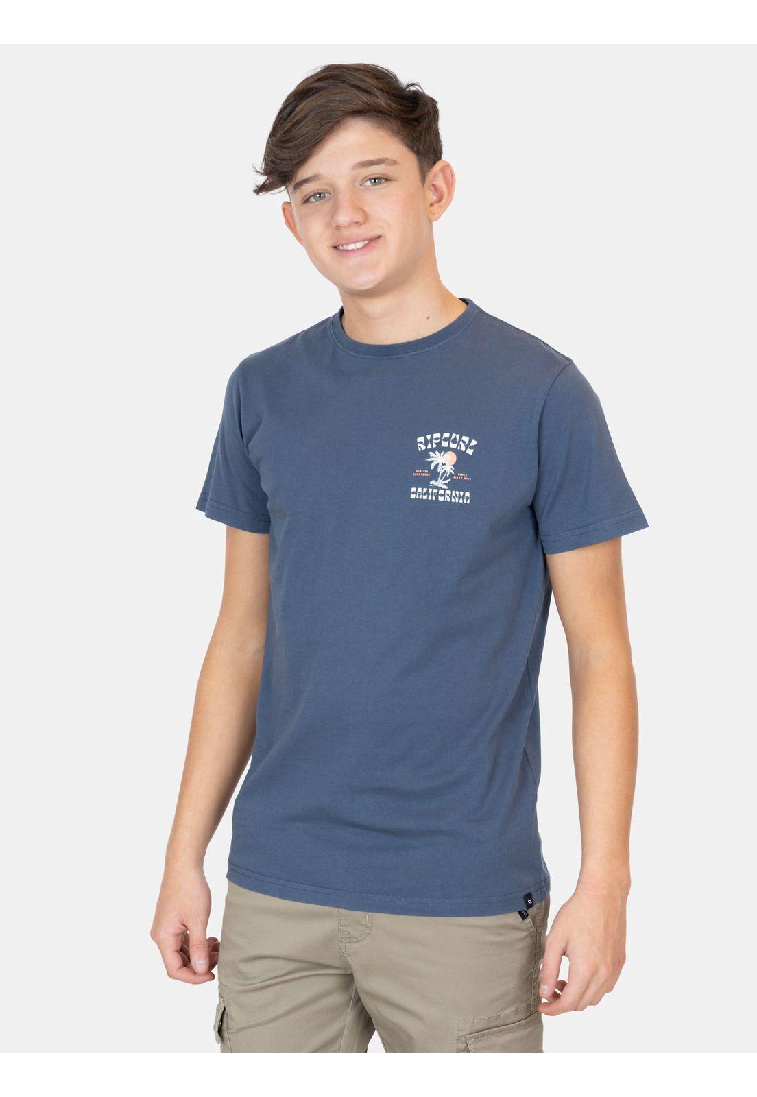 Polera MC Saltline Azul Infantil Rip Curl-0