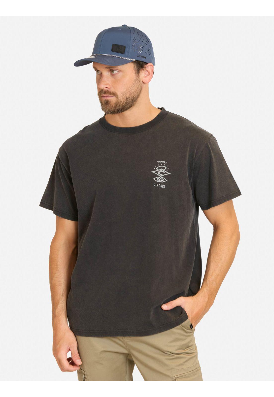 Polera MC Seaborn Negro Hombre Rip Curl-0