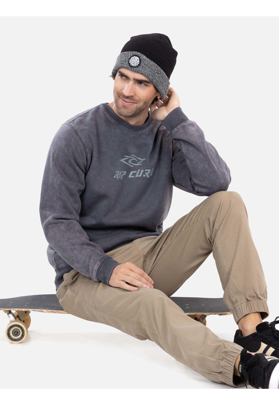 Poleron CR Wavex2 Gris Hombre Rip Curl-3
