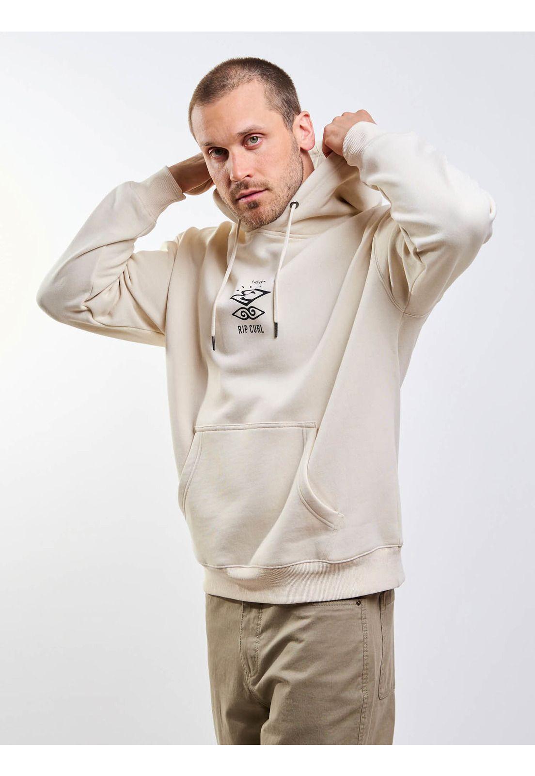 Poleron Canguro Australio Beige Hombre Rip Curl-5
