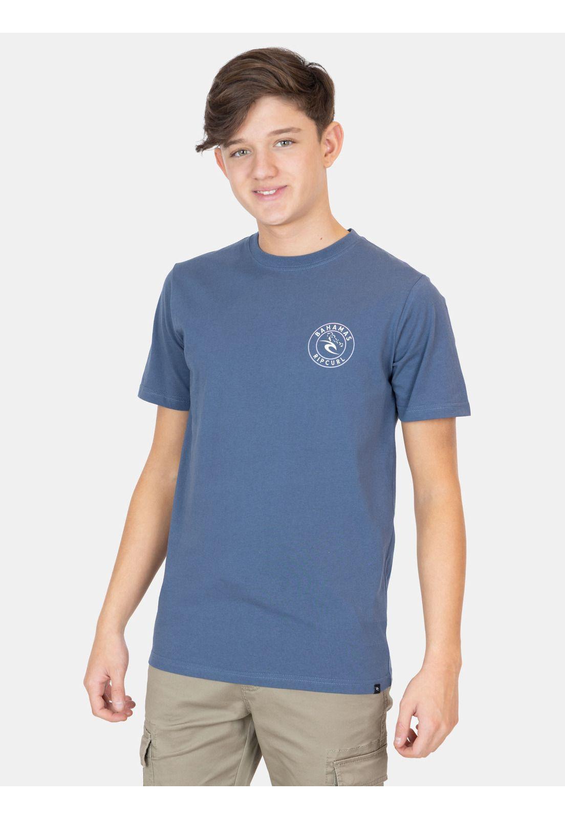 Polera MC Splashout Azul Infantil Rip Curl-0
