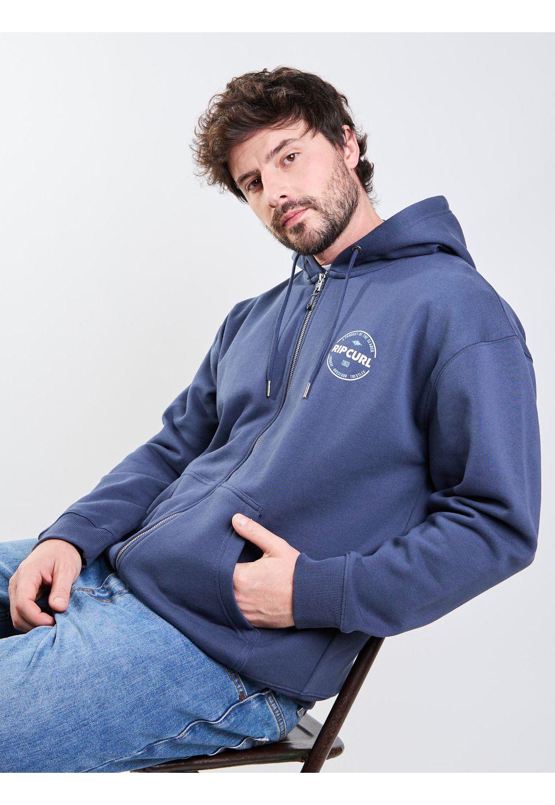 Poleron FZ Alpha Azul Hombre Rip Curl-6