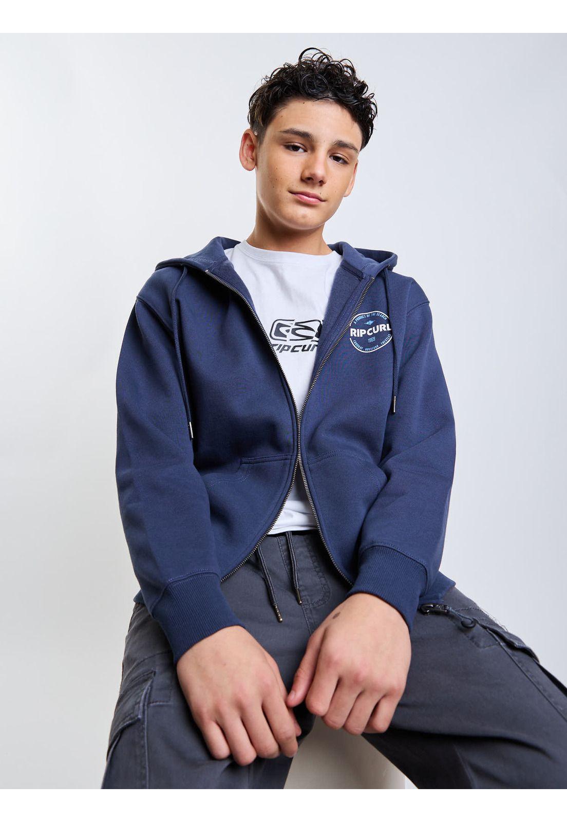 Poleron FZ Glide Azul Infantil Rip Curl-6