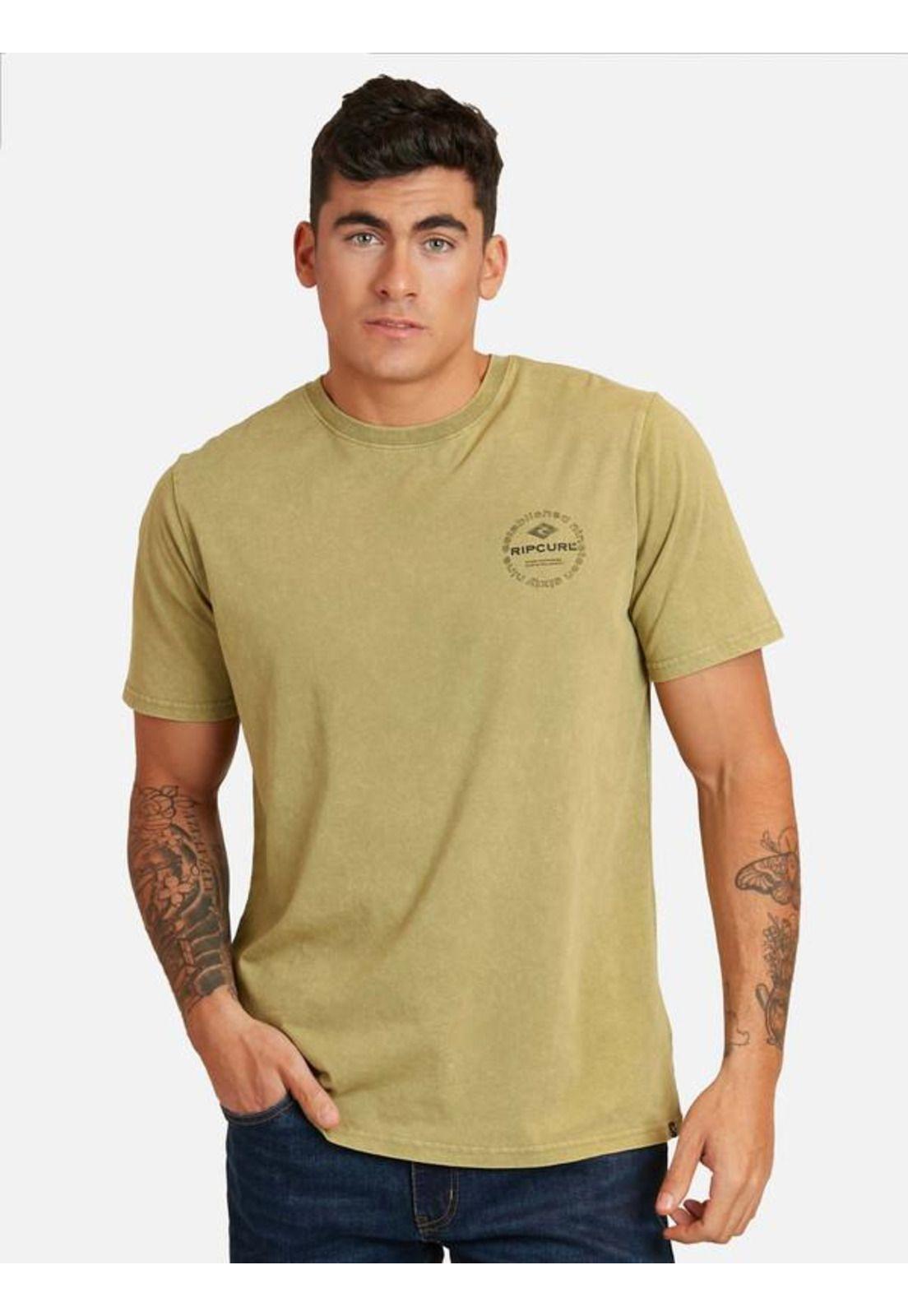 Polera M/C Intermedia Khaki Hombre Ripcurl-0