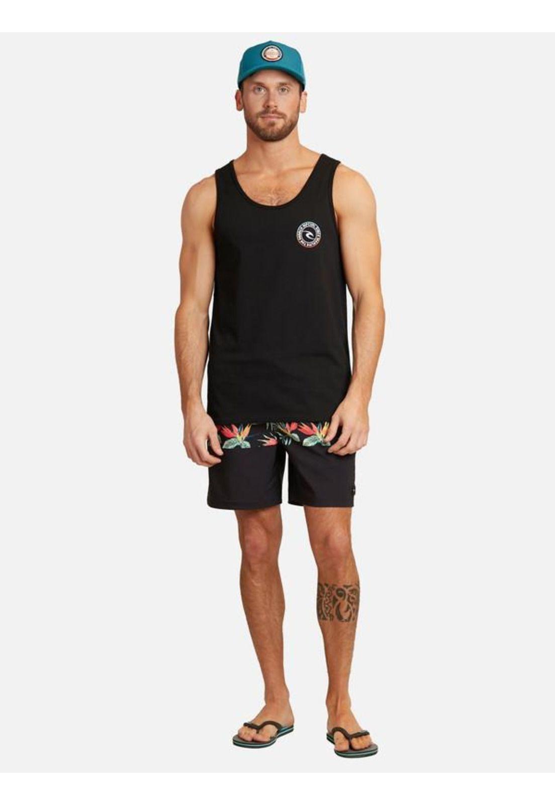 Polera Surf Daze Burnout Tank Negro Hombre Rip Curl-3