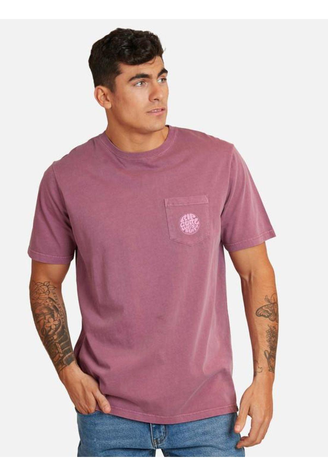 Polera M/C Intermedia Burdeo Hombre Ripcurl-0