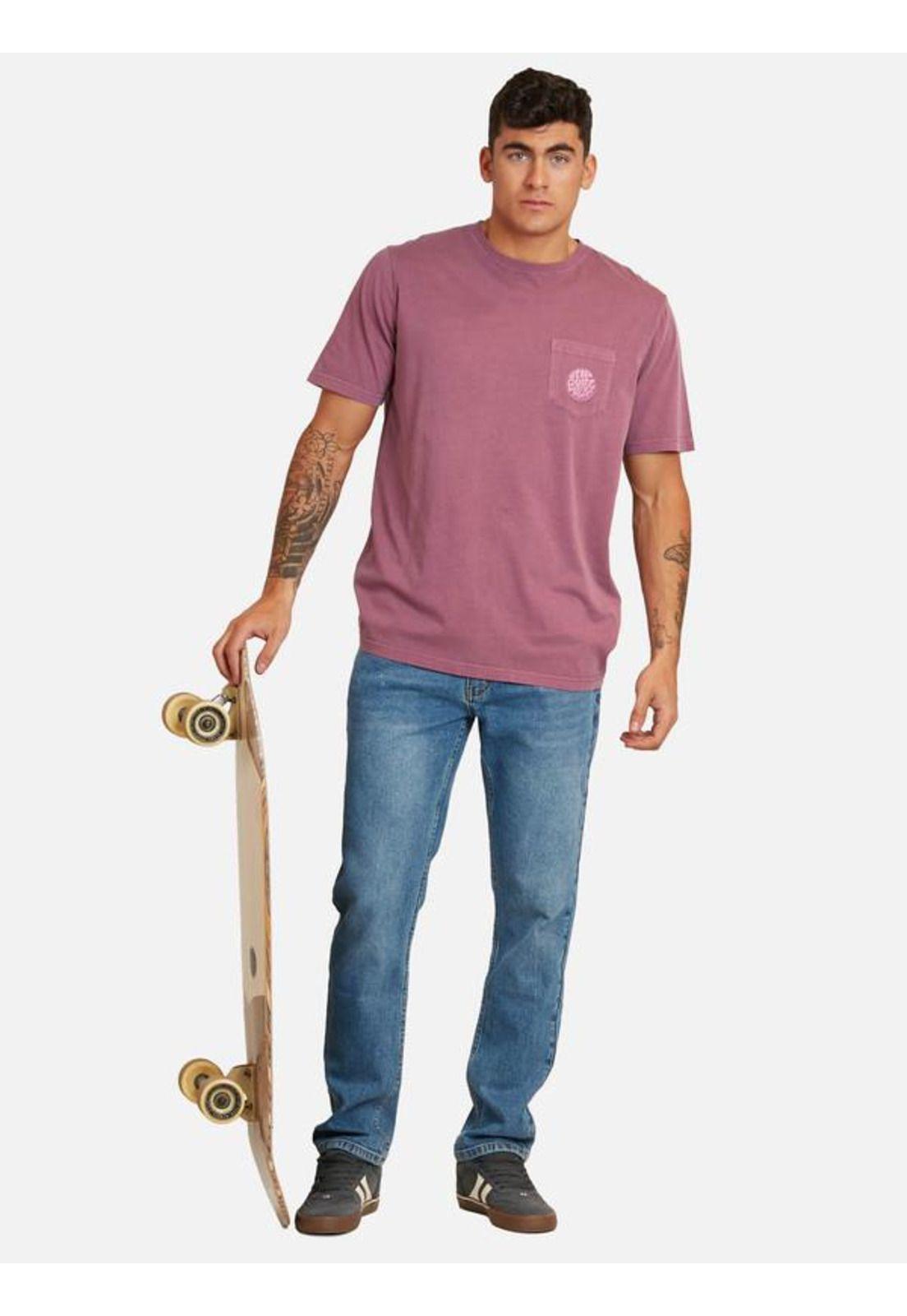 Polera M/C Intermedia Burdeo Hombre Ripcurl-3