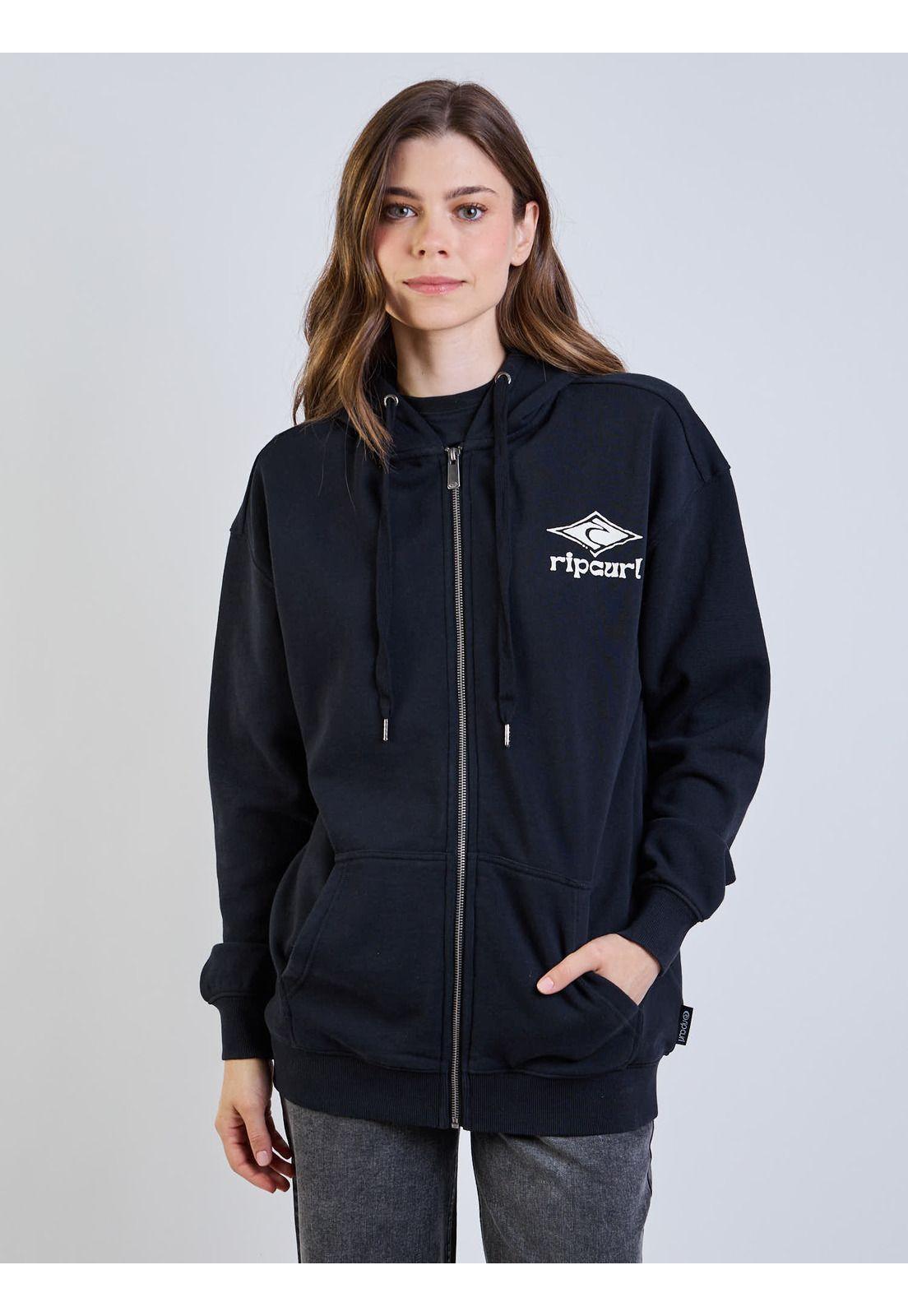 Poleron FZ Astro Negro Mujer Rip Curl-0