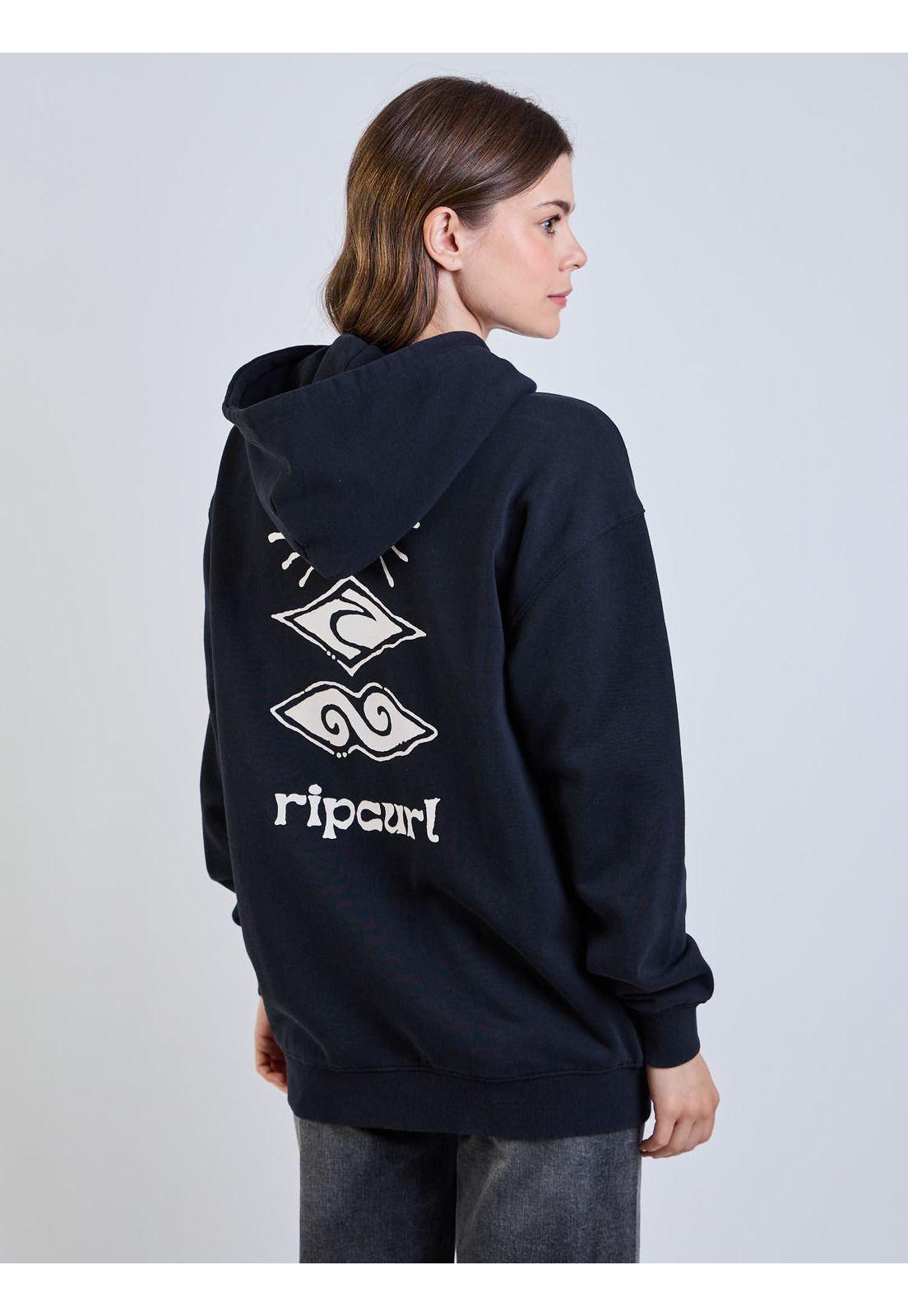 Poleron FZ Astro Negro Mujer Rip Curl-1