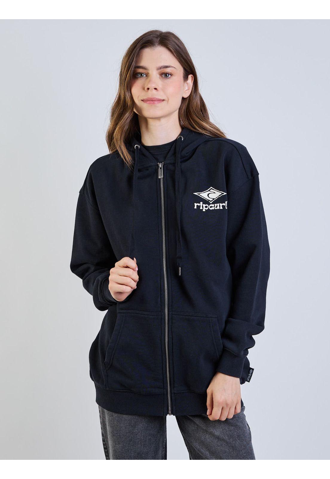 Poleron FZ Astro Negro Mujer Rip Curl-5