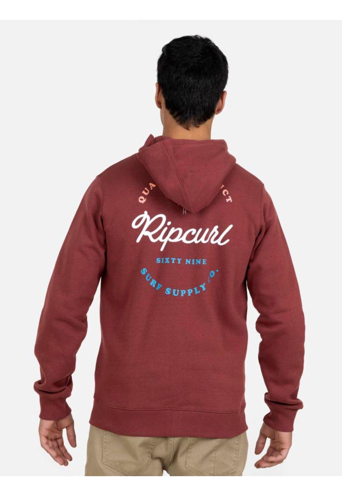 Poleron Fullzipper Hombre 6O235-MV22 Rojo Rip Curl-1
