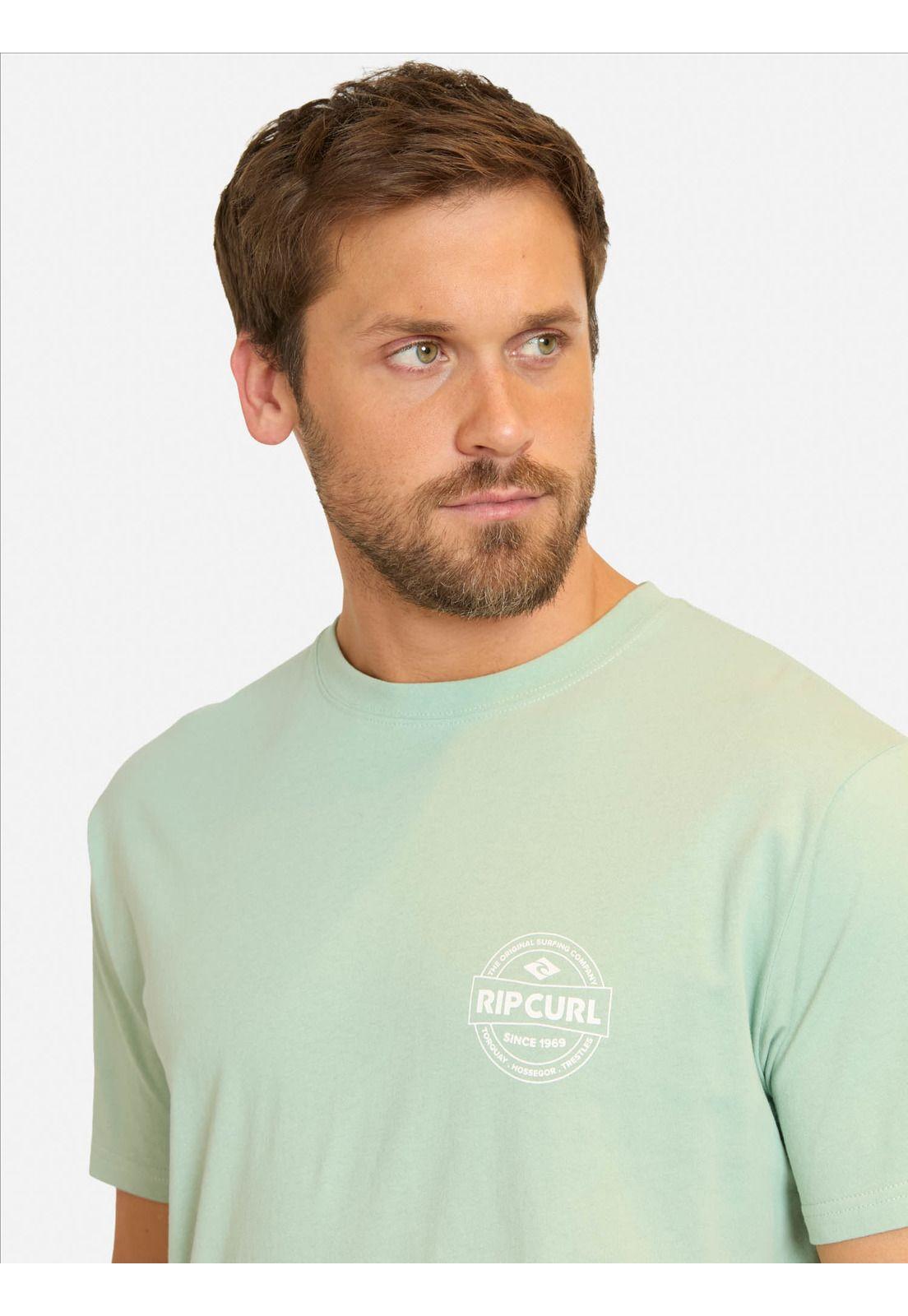 Polera MC Crest Verde Hombre Rip Curl-2