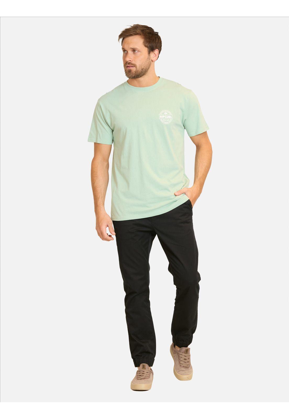 Polera MC Crest Verde Hombre Rip Curl-3
