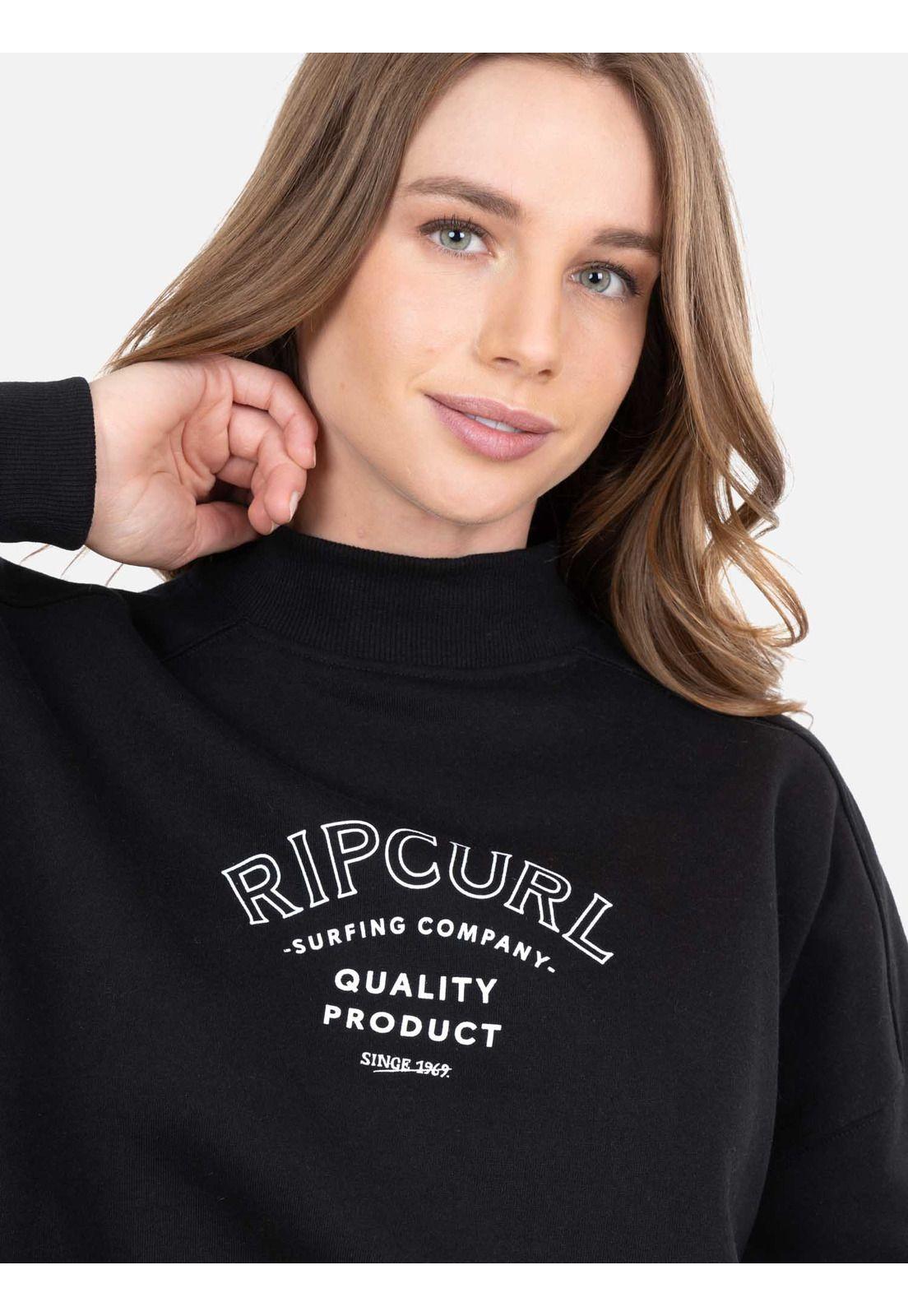 Poleron CR Surfluxe Negro Mujer Rip Curl-1