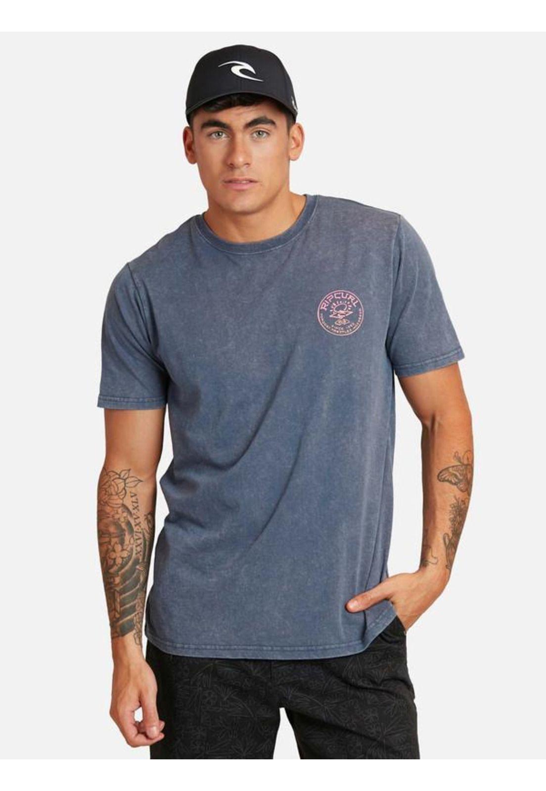 Polera M/C Intermedia Azul Hombre Ripcurl-0