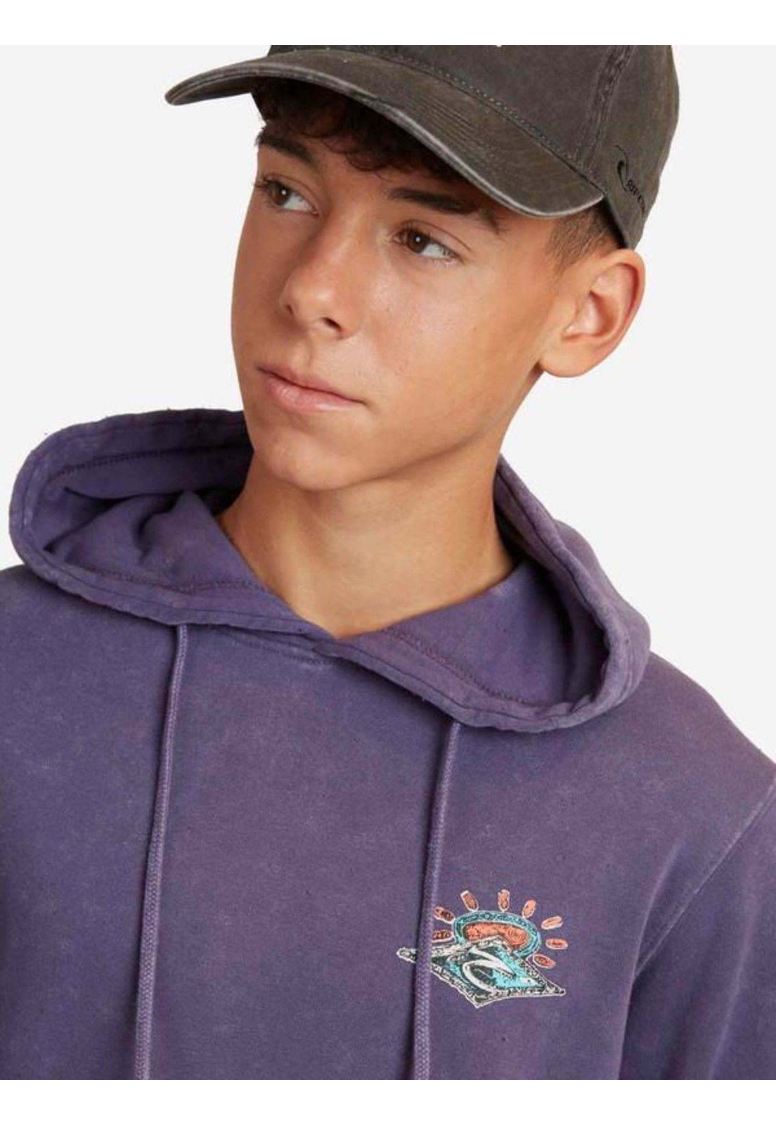 Poleron The Search Hoodies Morado Juvenil Hombre Ripcurl-2