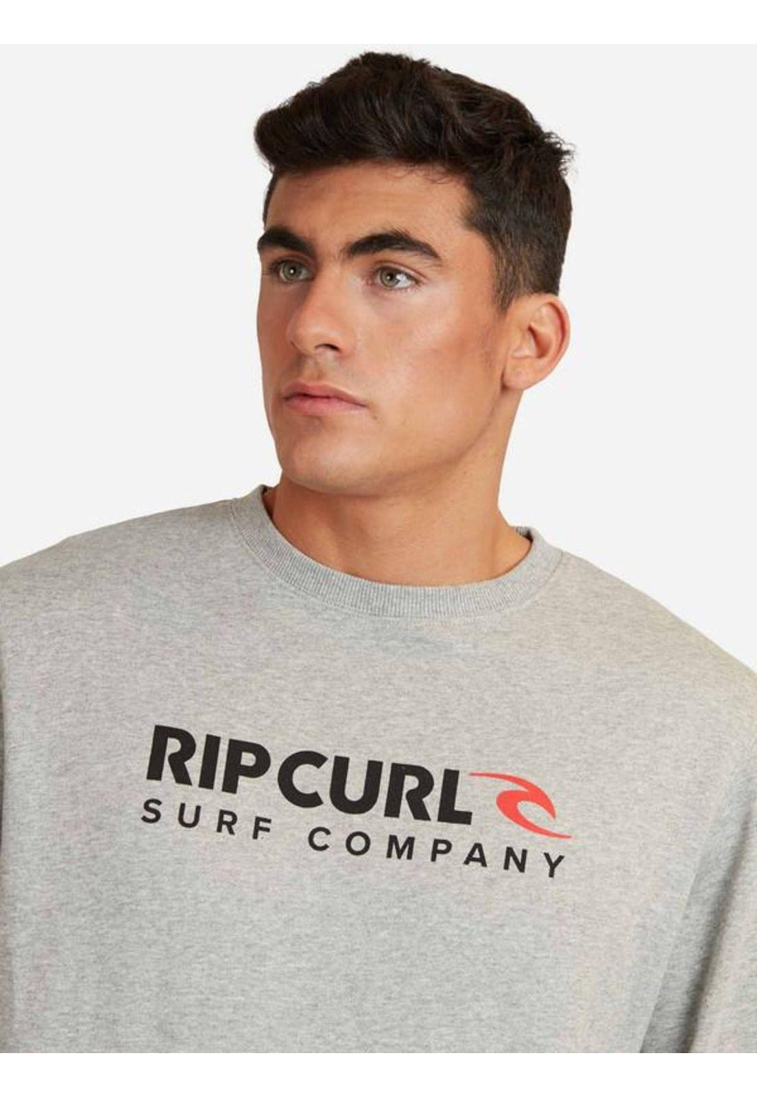 Poleron After Shock Rashie Front Gris Mezcla Hombre Ripcurl-2