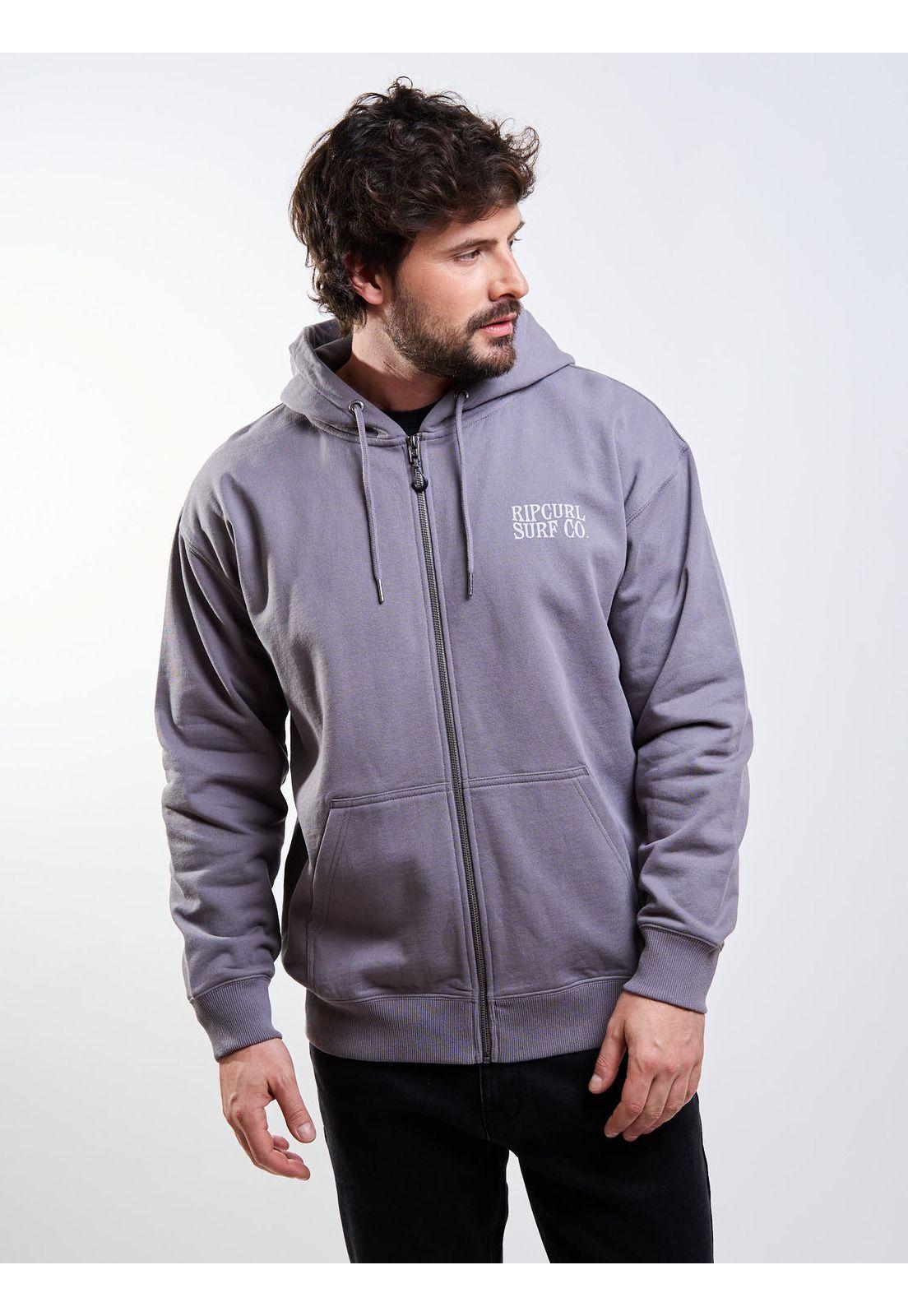 Poleron FZ Thunder Gris Hombre Rip Curl-5