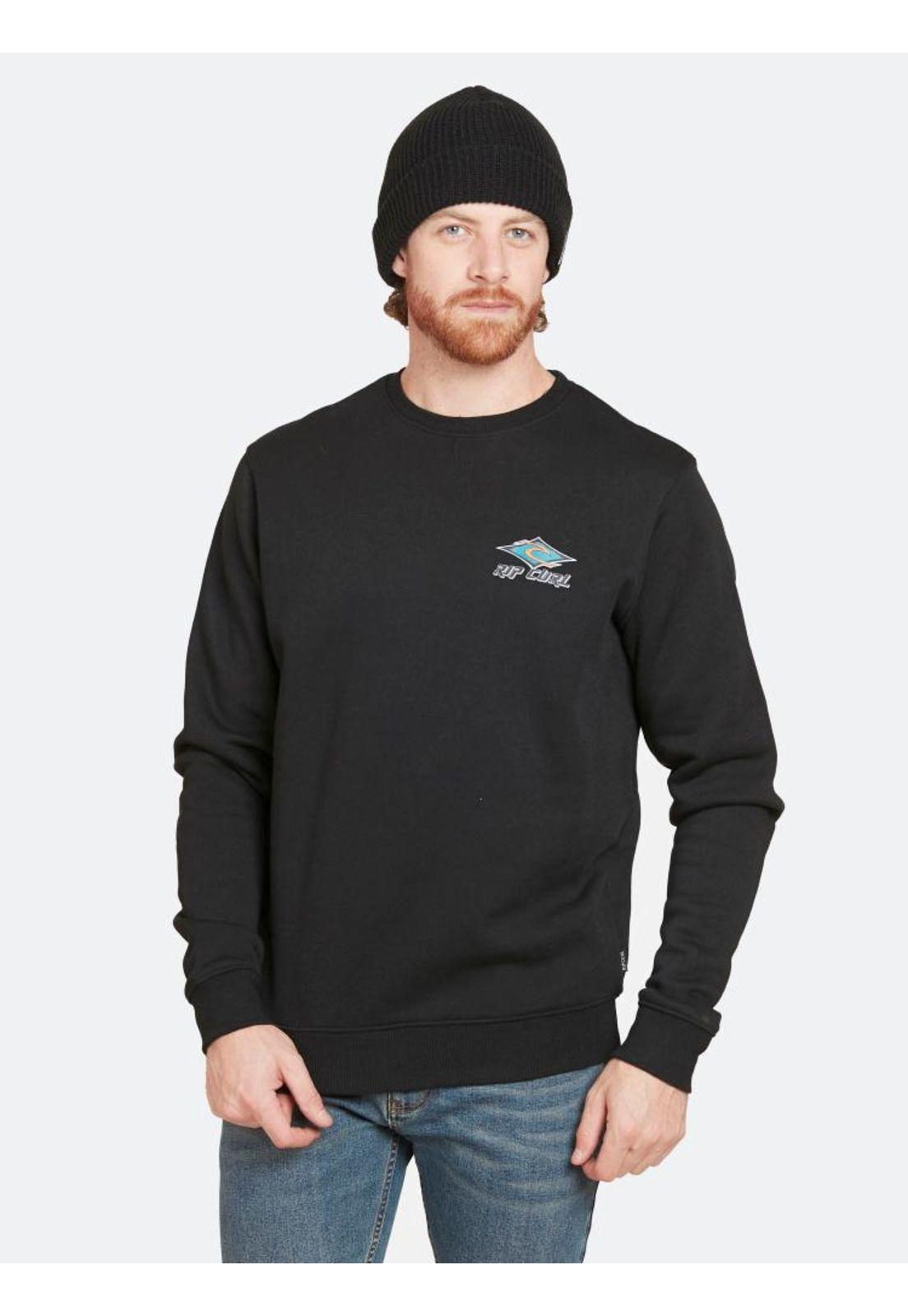 Poleron WAVE 3D Negro Hombre Rip Curl-0