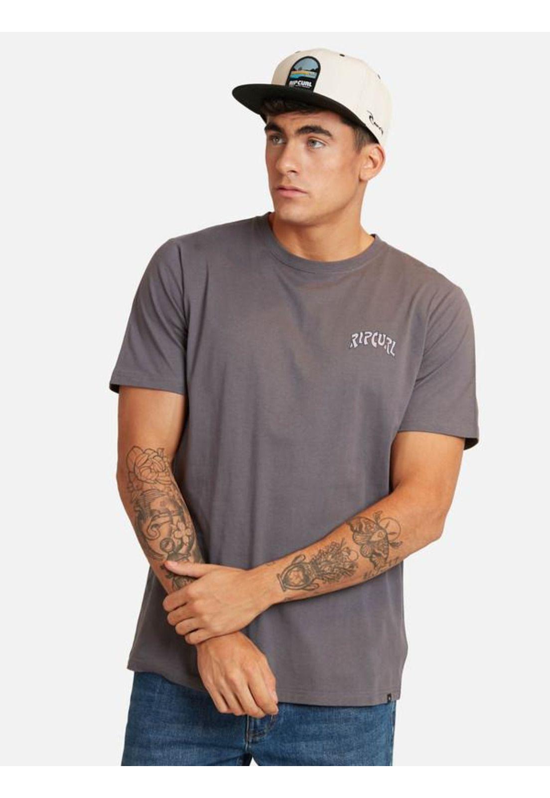 Polera M/C Premium Gris Oscuro Hombre Ripcurl-0