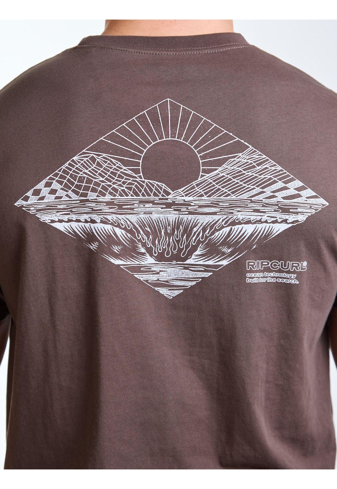 Polera MC Boxy Coral Beige Hombre Rip Curl-5