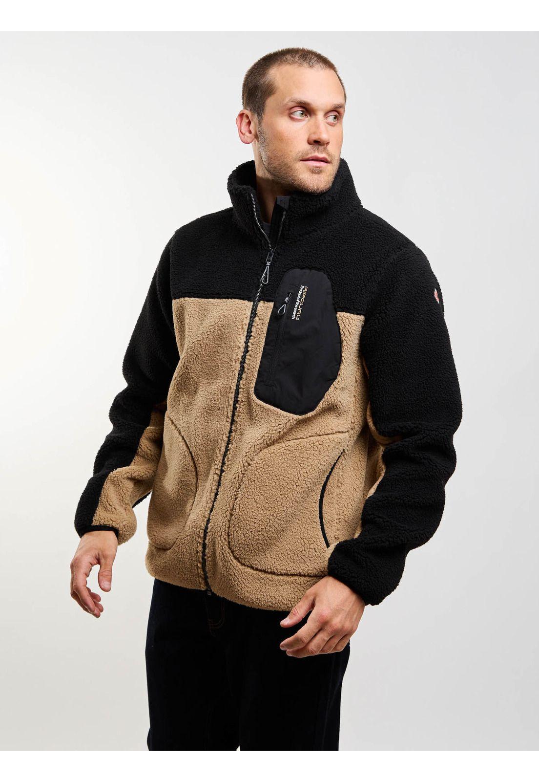 Poleron Bonded Costal Café Hombre Rip Curl-4