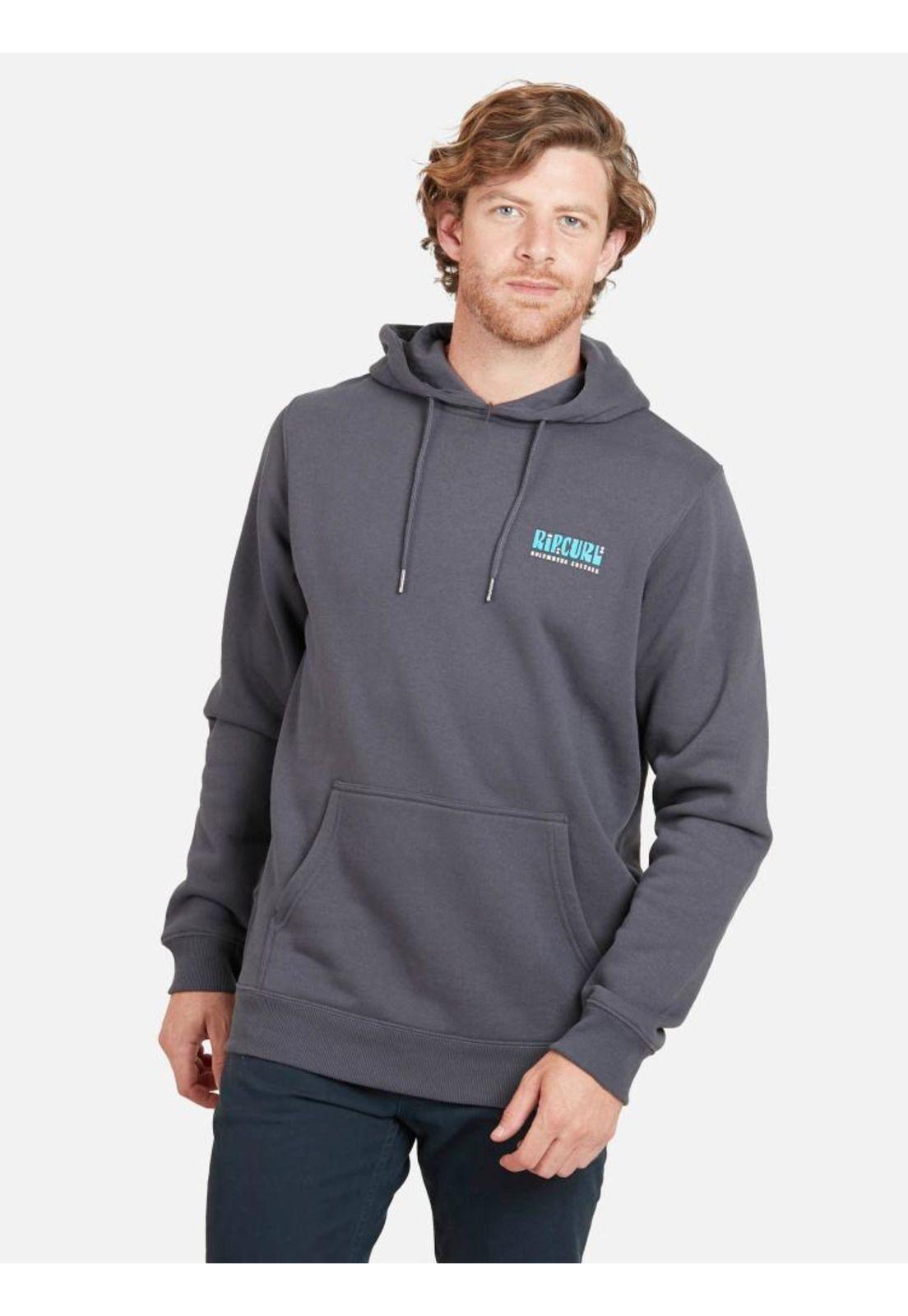 Poleron RC SURF SUN Hombre Gris Oscuro Rip Curl-0