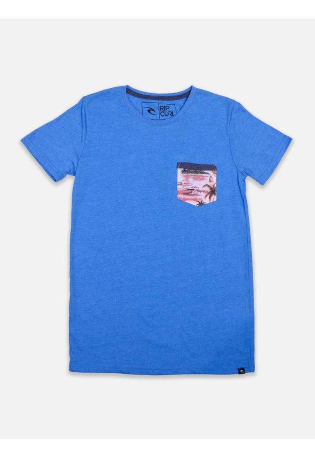 POLERA 6P211-MV16 M/C LIS 16 Azul Infantil Rip Curl-0