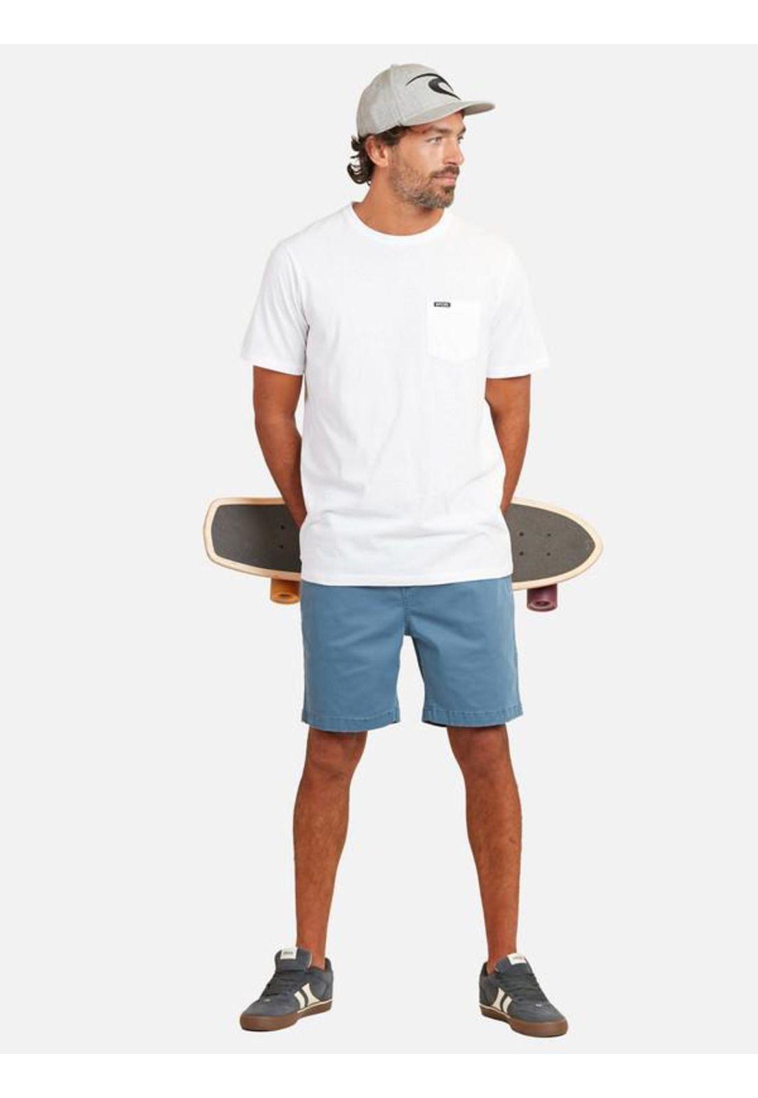 Polera M/C Plain Pocket White Blanco Hombre Ripcurl-3