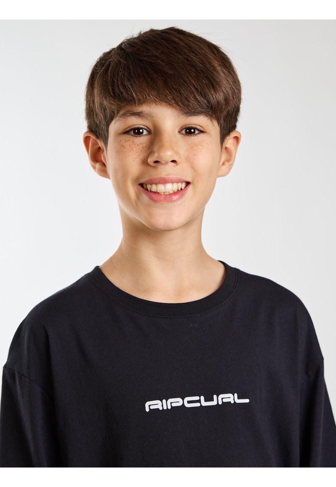 Polera ML Wander Negro Infantil Rip Curl-5