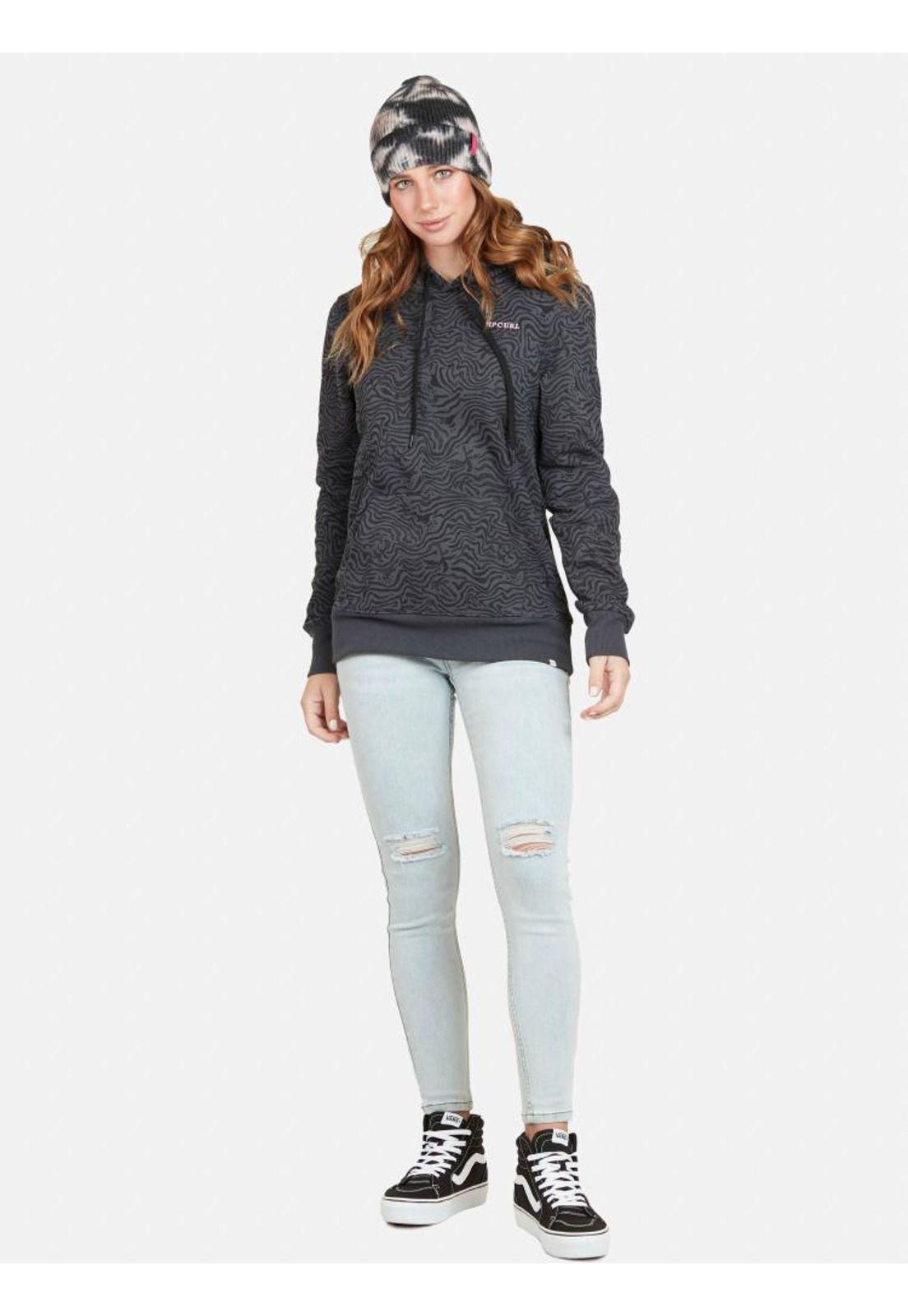 Poleron BLACK BEACH Mujer Multicolor Rip Curl-3