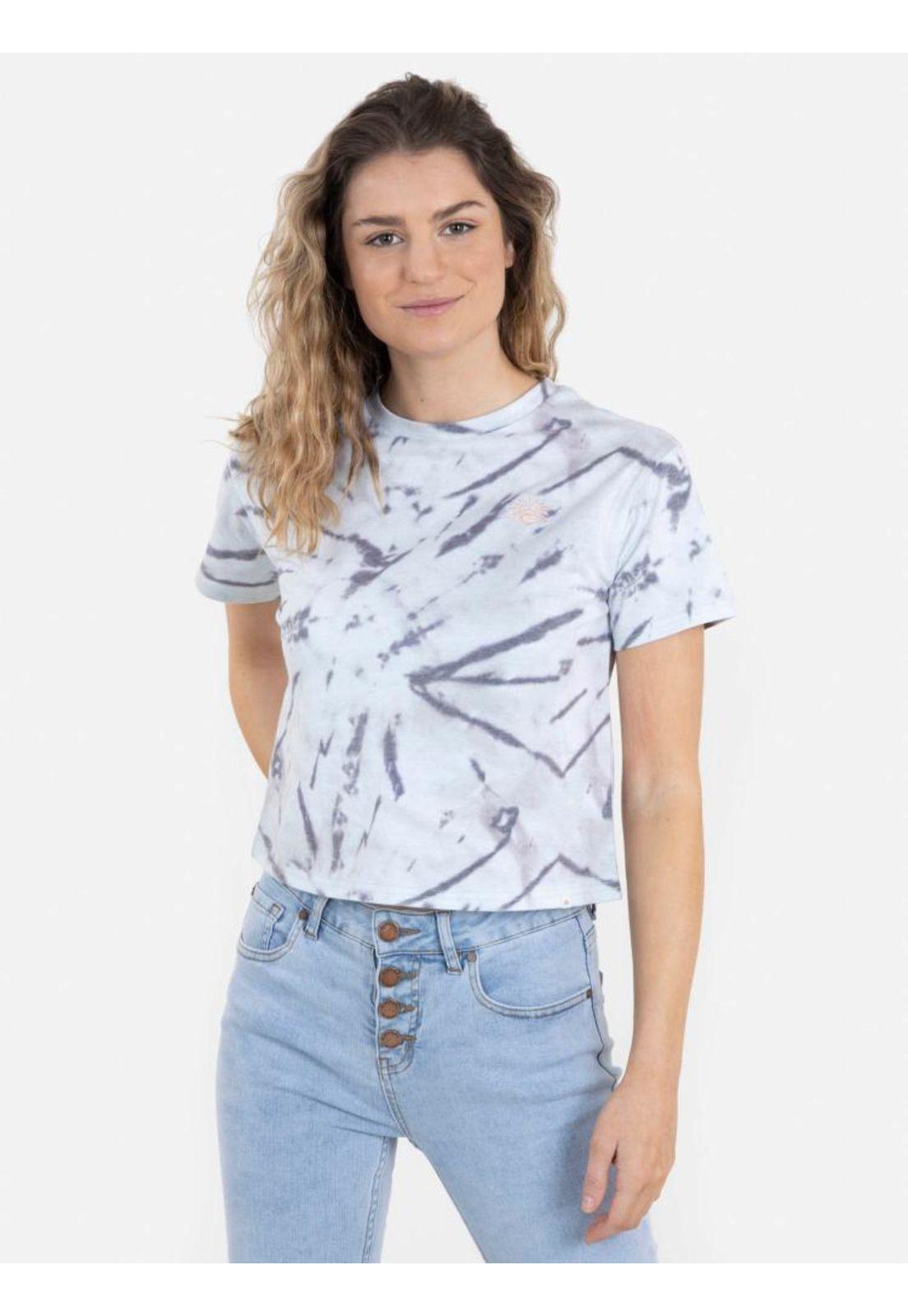 Polera BLACK AND WHITE DYE Mujer Multicolor Rip Curl-0