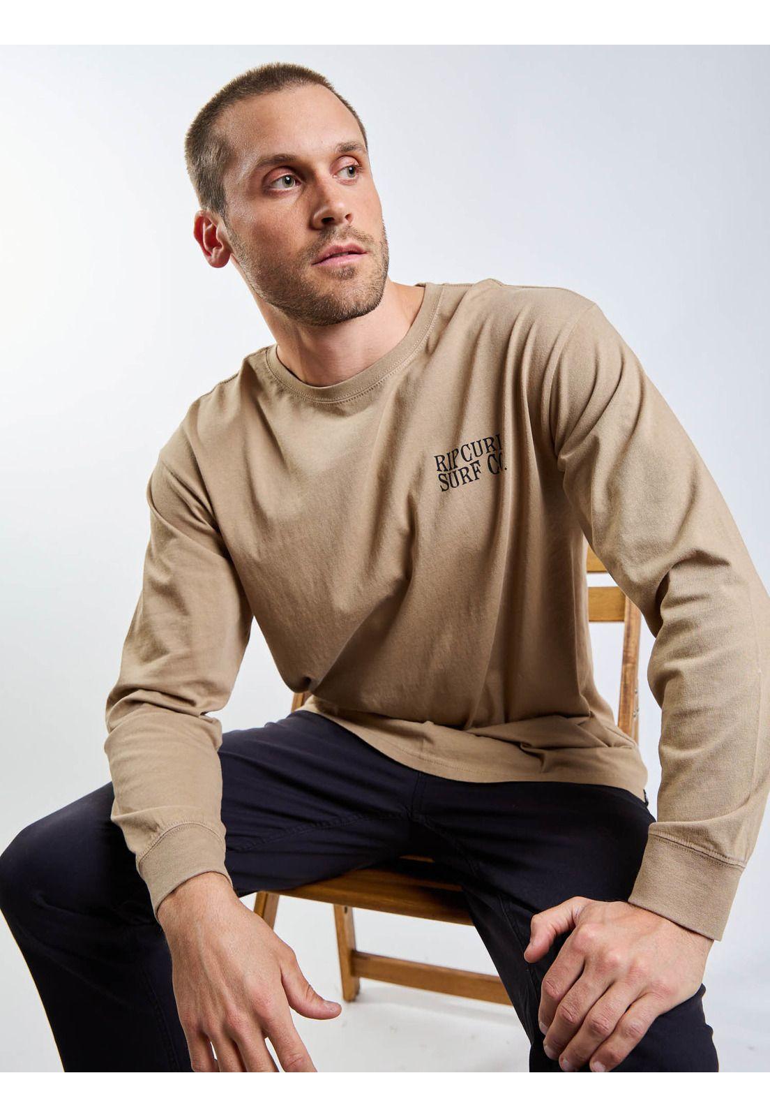 Polera ML Wildsea Café Hombre Rip Curl-5