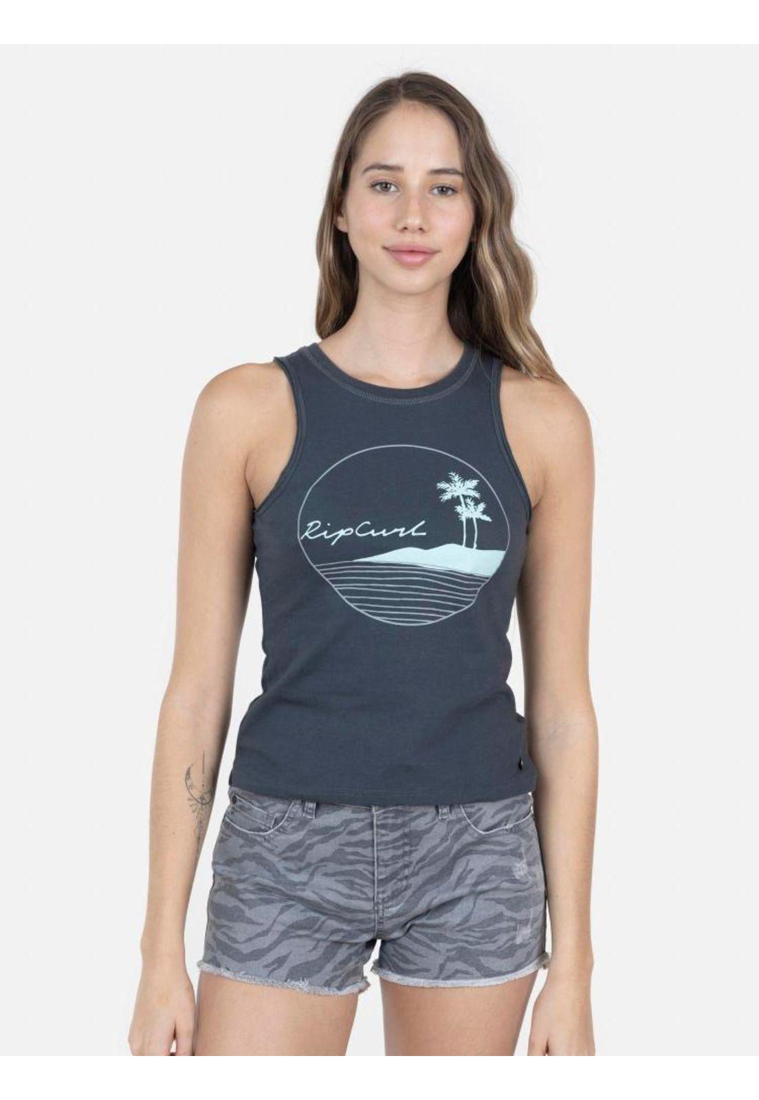 Polera Mujer 6P140-WV22 Gris Oscuro Rip Curl-0