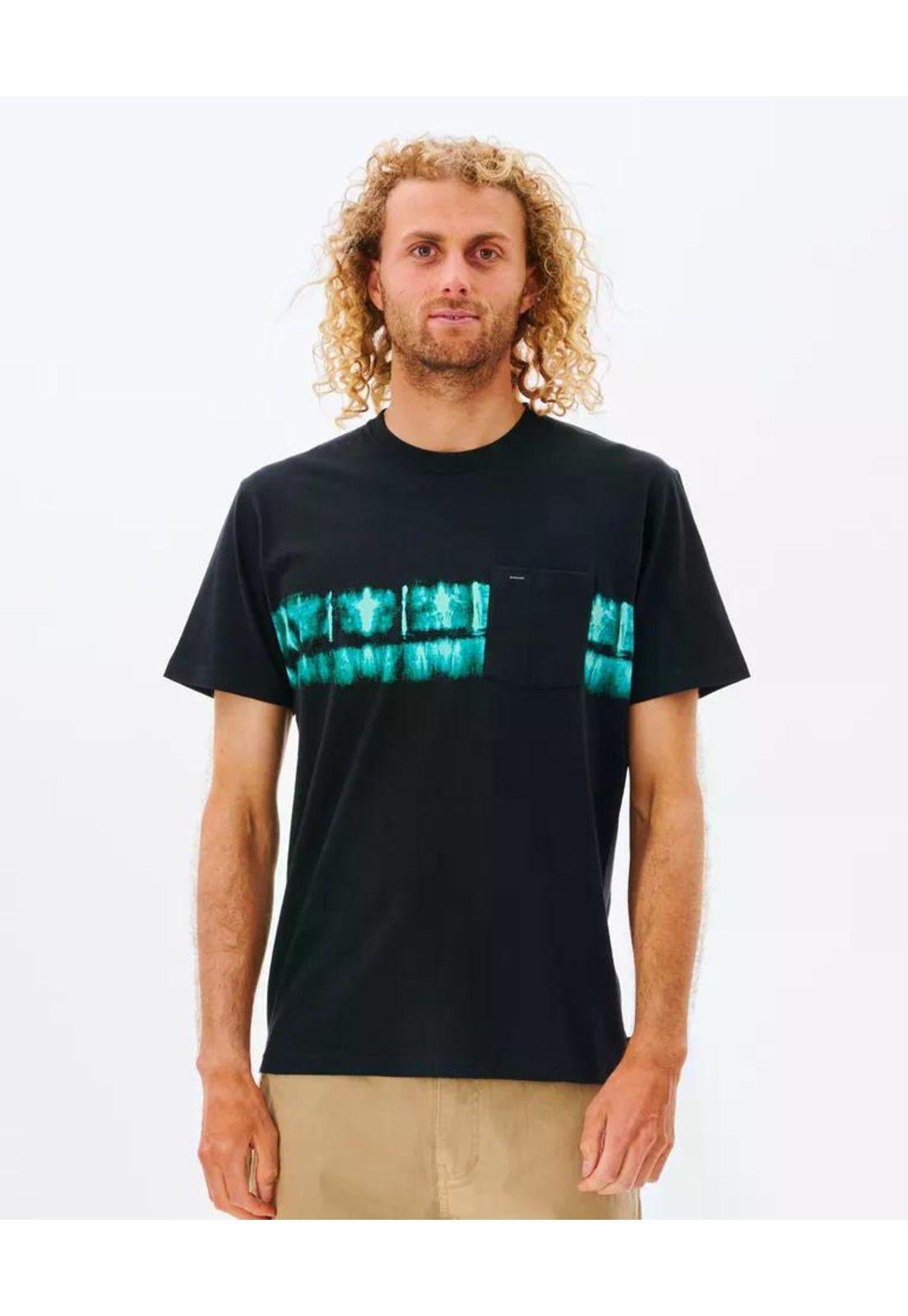 Polera MEDINA TIE TEE Hombre Negro Rip Curl-0