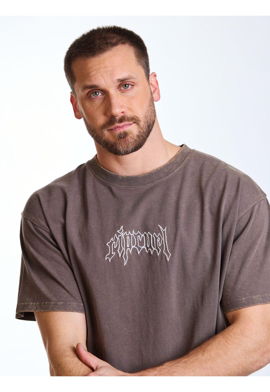Polera MC Oversize Palm Café Hombre Rip Curl-4