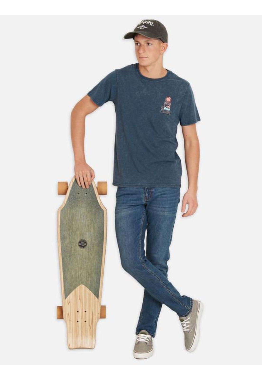 Polera M/C Intermedia Marino Juvenil Hombre Ripcurl-3