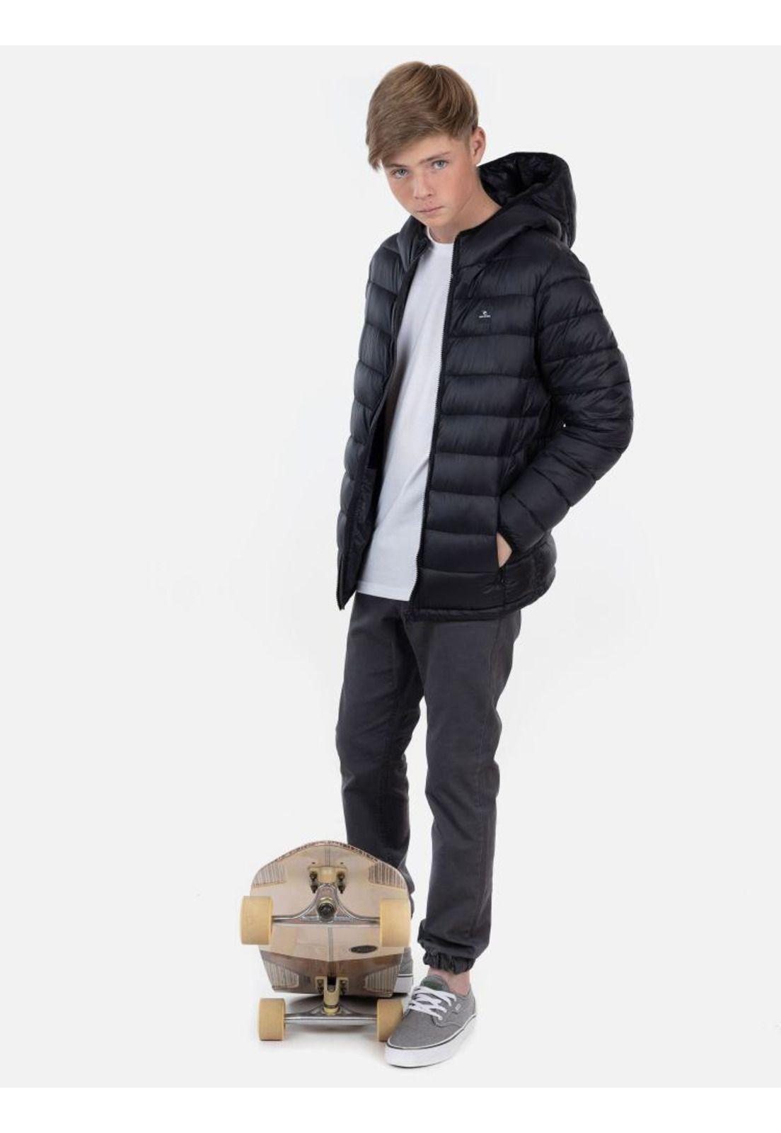 Parka Hoodie Puffa Juvenil Negro Rip Curl-3