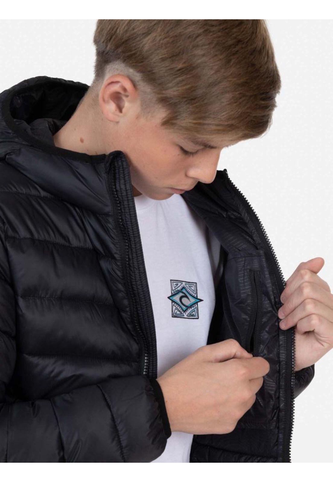 Parka Hoodie Puffa Juvenil Negro Rip Curl-4