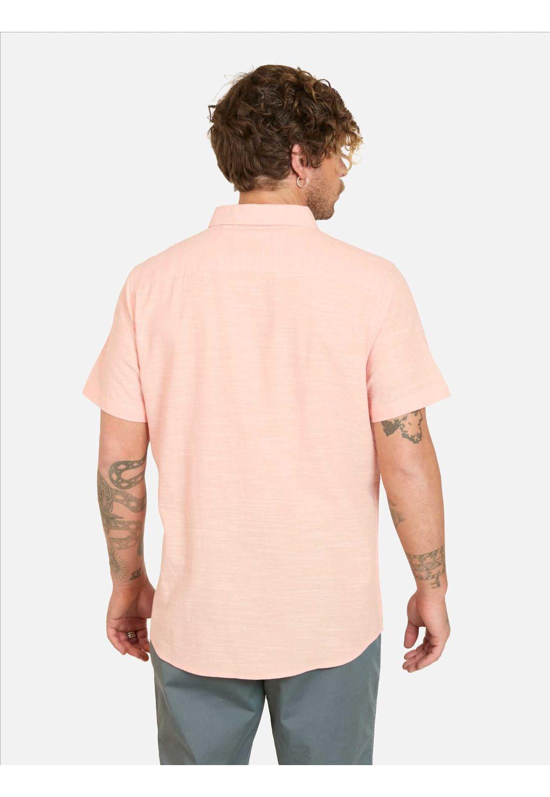 Camisa MC Coasttrip Rosado Hombre Rip Curl-1