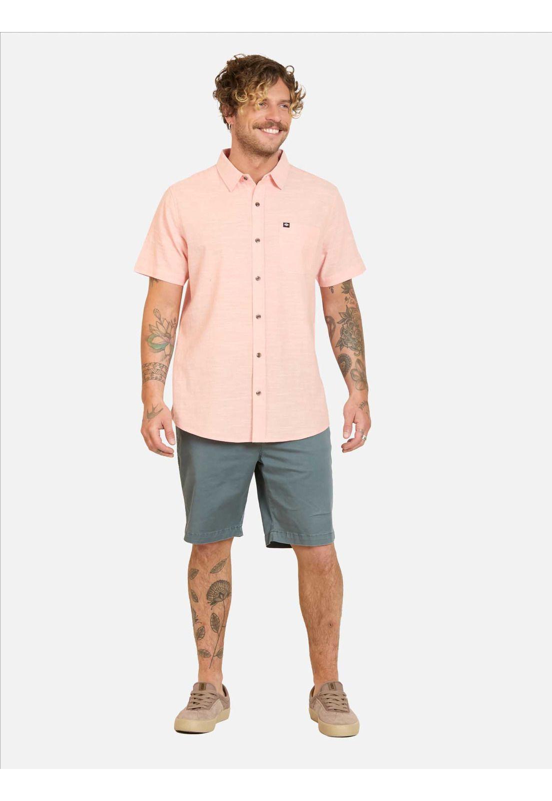 Camisa MC Coasttrip Rosado Hombre Rip Curl-3