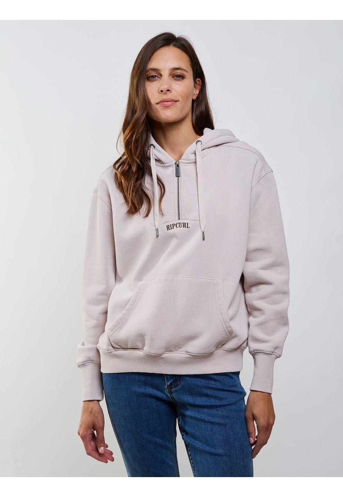 Poleron FZ Brave Beige Mujer Rip Curl-0