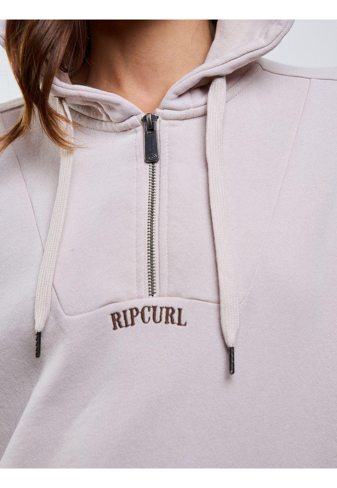 Poleron FZ Brave Beige Mujer Rip Curl-4