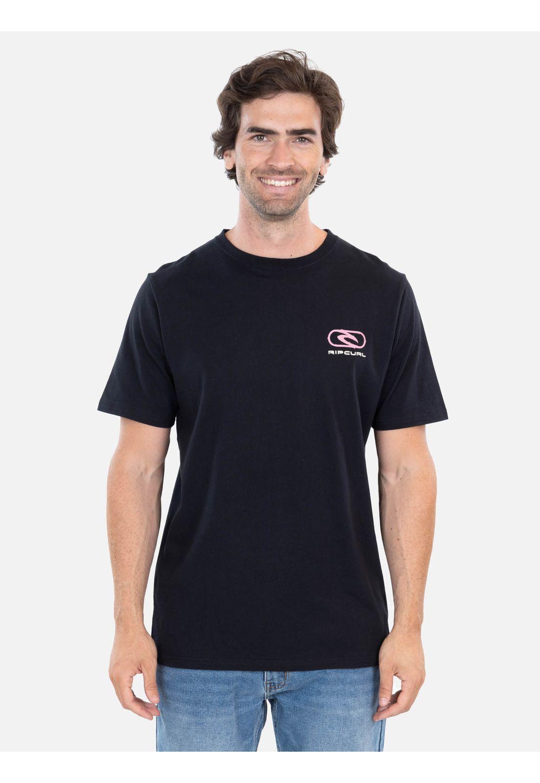 Polera MC SurfMax Negro Hombre Rip Curl-0