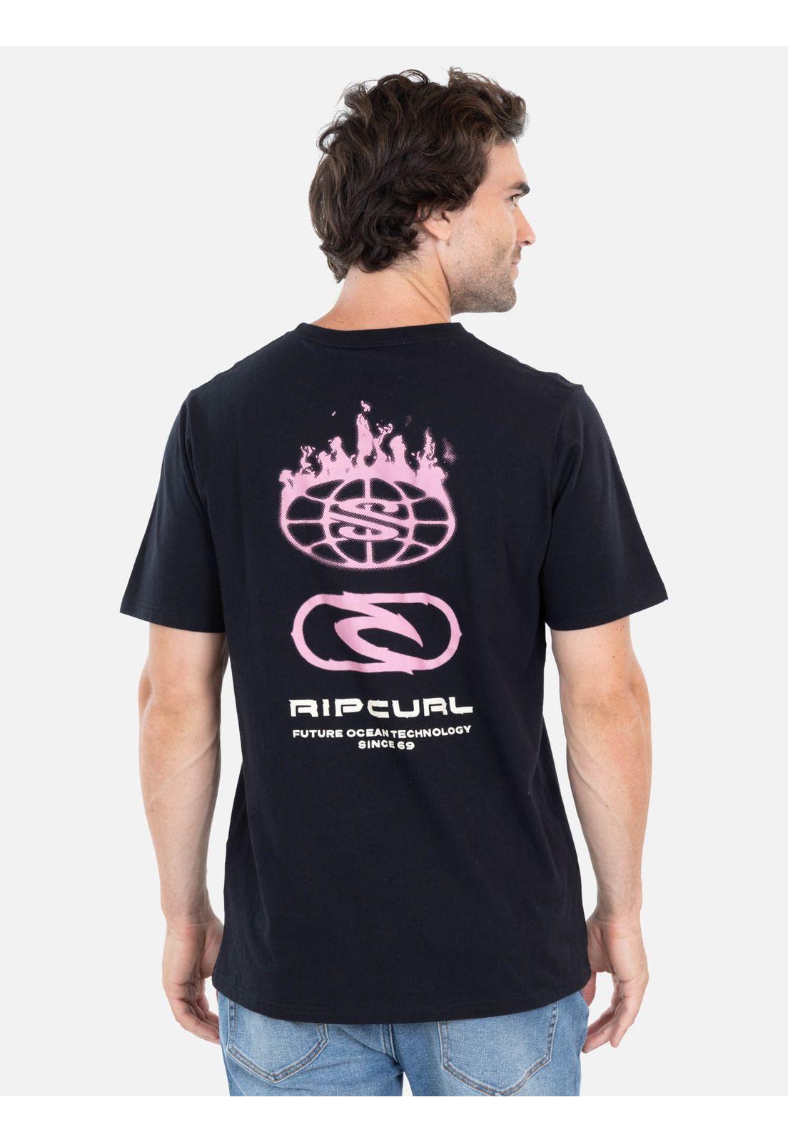 Polera MC SurfMax Negro Hombre Rip Curl-1