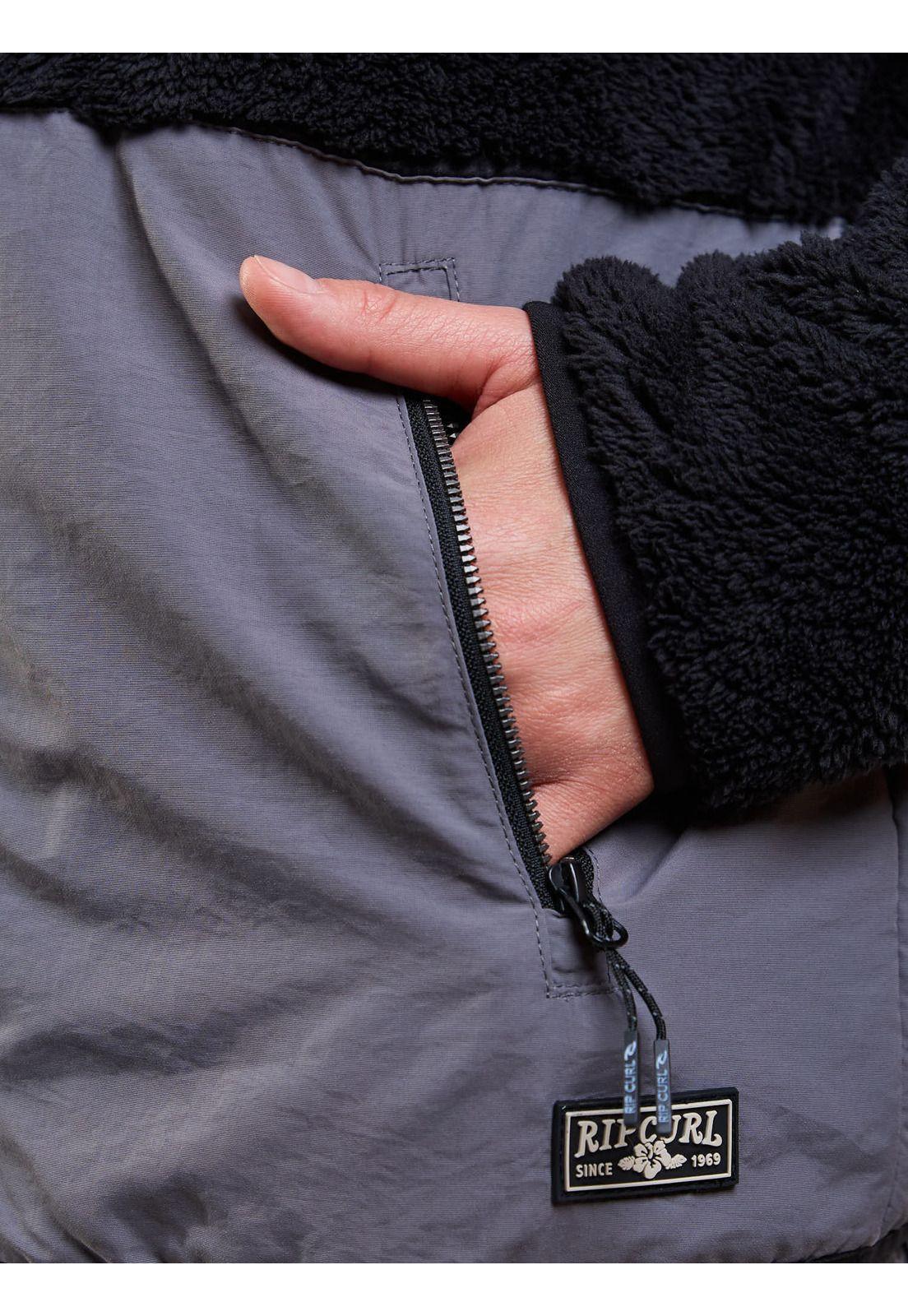 Poleron Chiporro Deep Negro Mujer Rip Curl-5