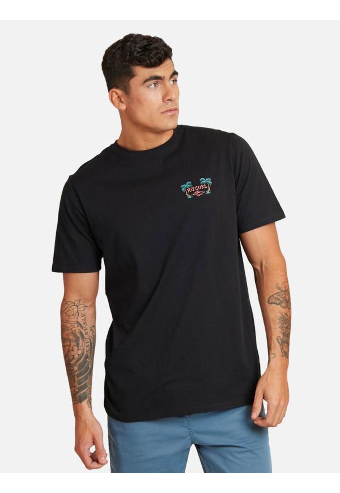 Polera Tasty Waves Custom Htg Ls Negro Hombre Ripcurl-0