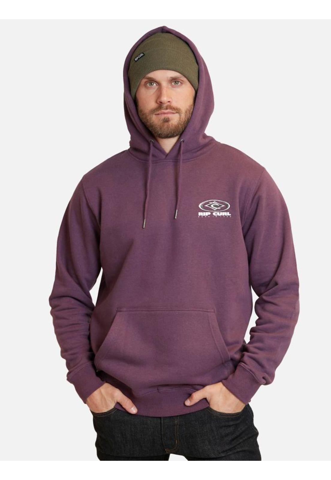 Poleron Bron Hoodie Burdeo Hombre Rip Curl-0